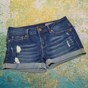 2/$25 Aeropostale midi Jean shorts size 2
